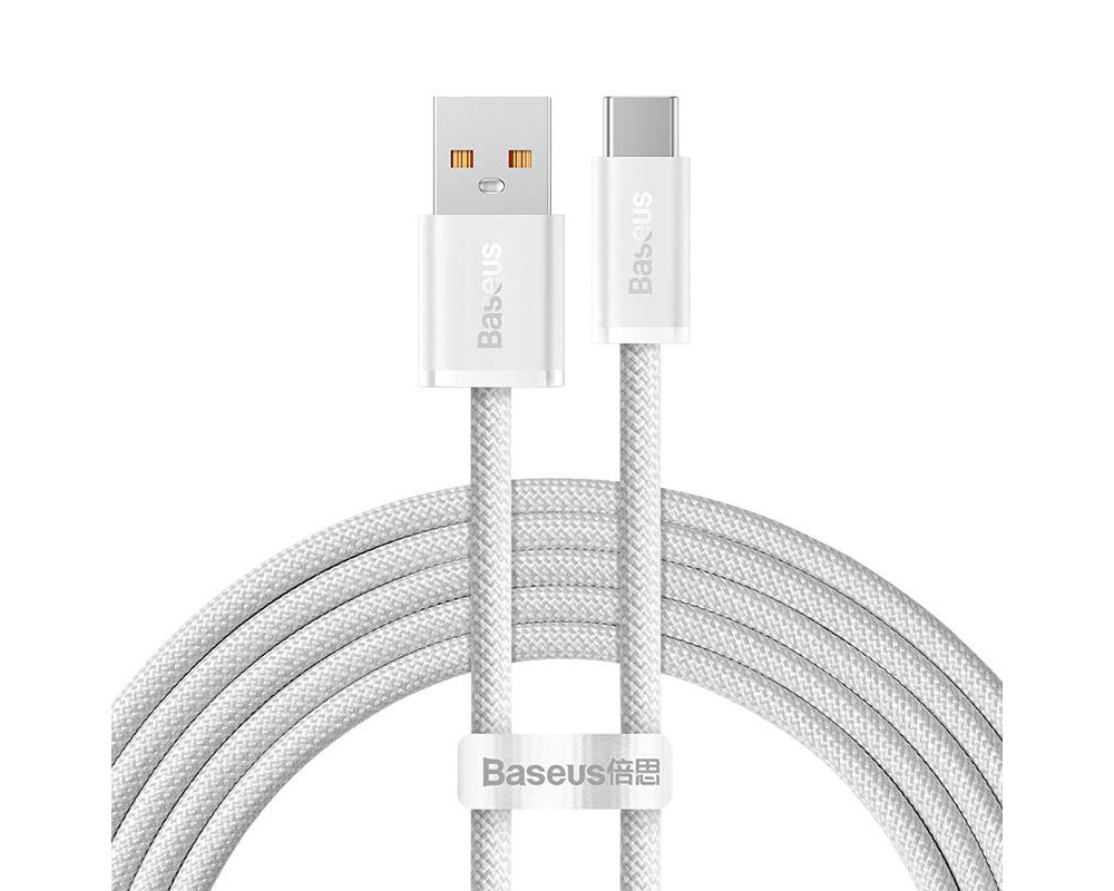 Кабел Кабел Baseus Dynamic Series кабел USB към USB-C 100W 2м CALD000702 - бял 2