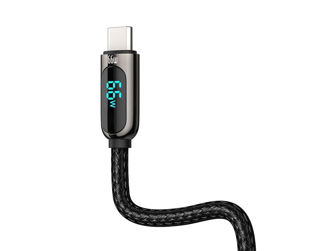 Кабел Кабел Baseus Display Data USB към USB-C 66W 1м CASX020001 - черен 2