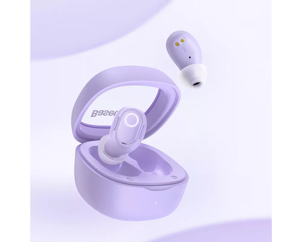 Слушалки Безжични Bluetooth Baseus TWS Bowie WM02 NGTW180005 - лилави 5