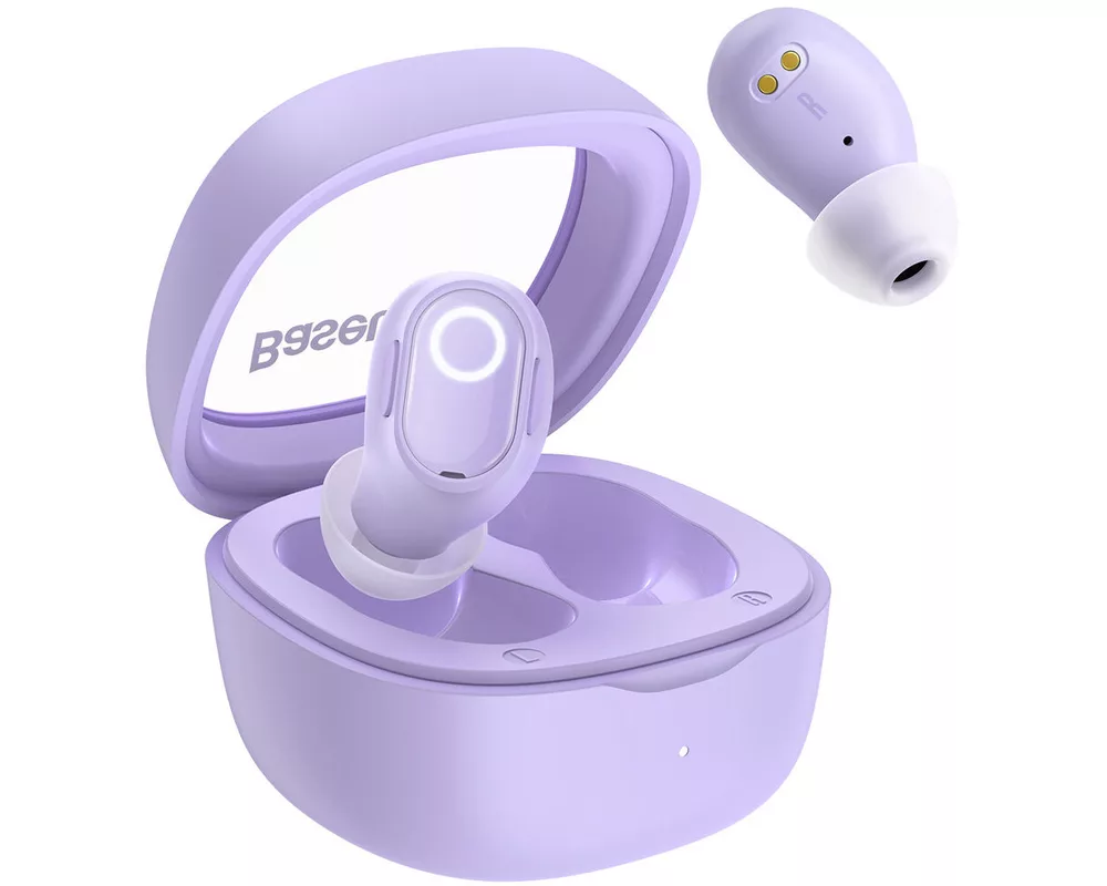 Слушалки Безжични Bluetooth Baseus TWS Bowie WM02 NGTW180005 - лилави 2