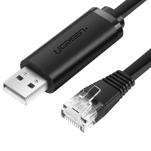  Мрежов кабел UGREEN CM204 USB - RJ45, конзолен 1.5м - черен 677649 50773 на топ цена - PIC.bg