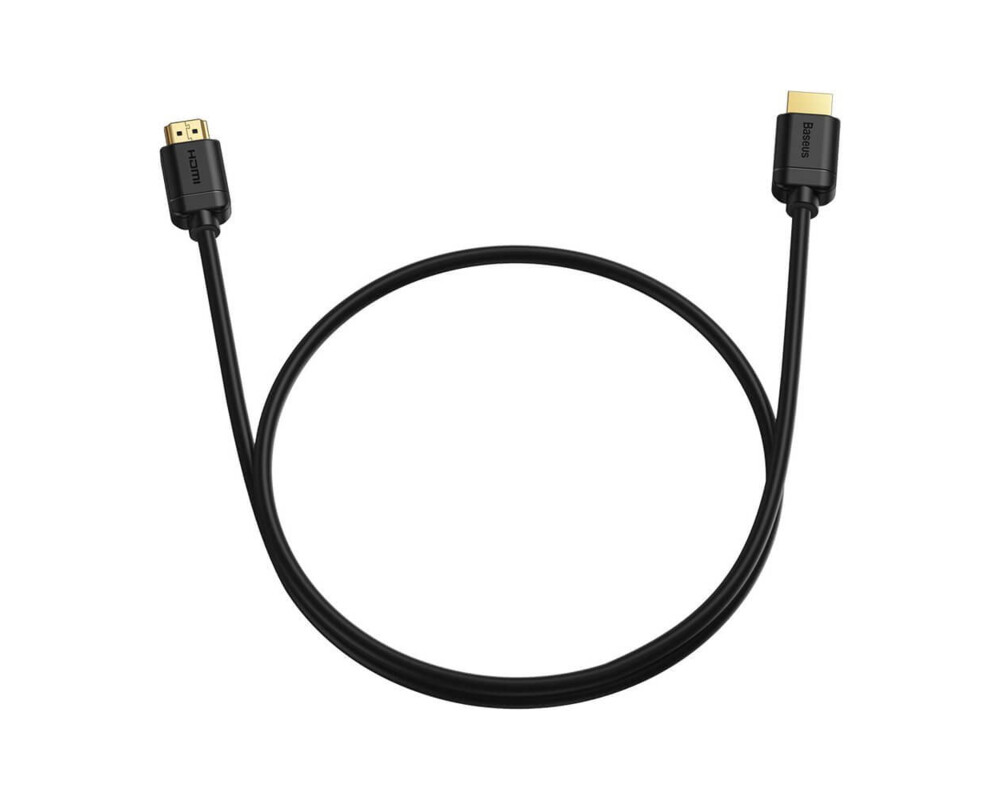 Кабел Кабел Baseus CAKGQ-C01 2x HDMI 2.0 4K 60Hz Cable, 3D, HDR, 18Gbps, 3м - черен 4