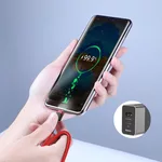 Кабел Кабел Baseus Cafule USB-C PD /USB-C PD PD2.0 60W 20V 3A QC3.0, 2м CATKLF-H91 - черен/червен 9