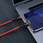 Кабел Кабел Baseus Cafule USB-C PD /USB-C PD PD2.0 60W 20V 3A QC3.0, 2м CATKLF-H91 - черен/червен 7