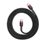 Кабел Кабел Baseus Cafule USB-C PD /USB-C PD PD2.0 60W 20V 3A QC3.0, 2м CATKLF-H91 - черен/червен 4