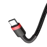 Кабел Кабел Baseus Cafule USB-C PD /USB-C PD PD2.0 60W 20V 3A QC3.0, 2м CATKLF-H91 - черен/червен 6