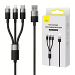 <span>Кабел</span> Baseus StarSpeed USB към M+L+C 3.5A Fast Charging 1.2м CAXS000001 - черен <span class='catalog-num-in-name'>CAXS000001</span> - 