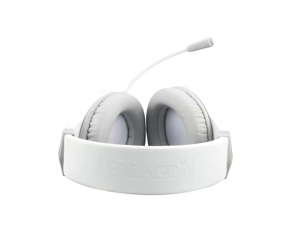 Слушалки USB RGB LED геймърски с микрофон Redragon Hylas H260-W 3