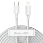 <span>Кабел</span> Кабел Baseus TZCATLZJ-02 USB-C към Lightning за бързо зареждане 2 броя, PD 20W, 1.5м - бял <span class='catalog-num-in-name'>TZCATLZJ-02</span> - 