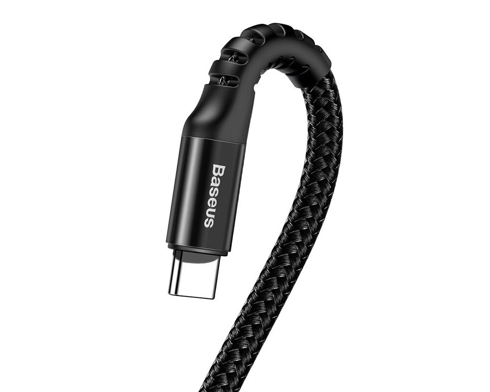 Кабел Кабел Baseus Fish Eye Spring Data Cable Type-C 2A 1м CATSR-01 - черен 2