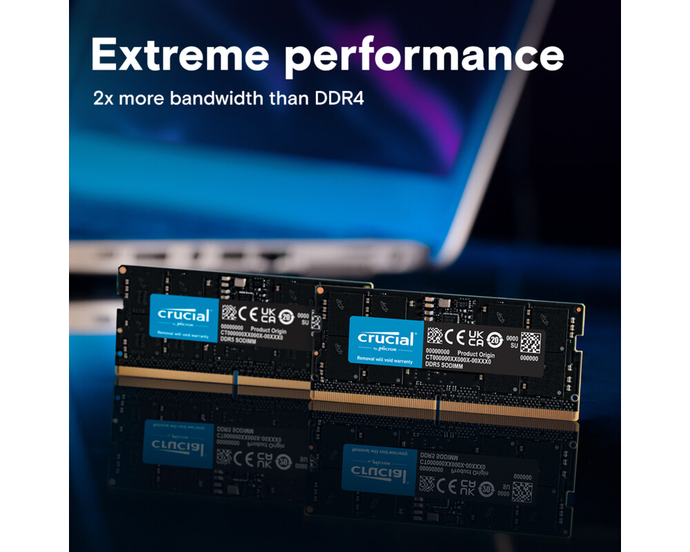 Памет Crucial 32GB DDR5-5600 SODIMM CL46 CT32G56C46S5 3