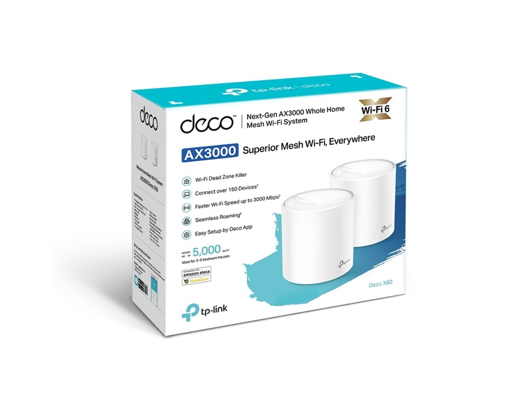 Рутер TP-Link Deco X60(2-pack) AX3000 3