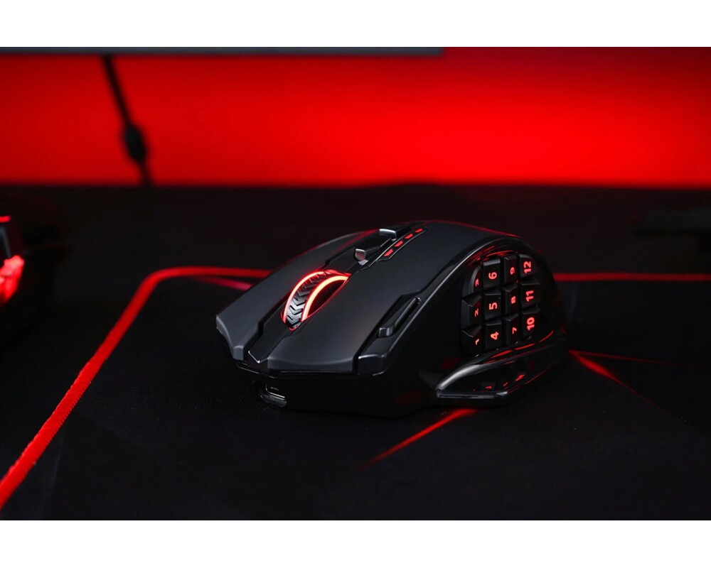 Мишка Безжична и кабелна Redragon M913-BK Impact Elite RGB черна 14