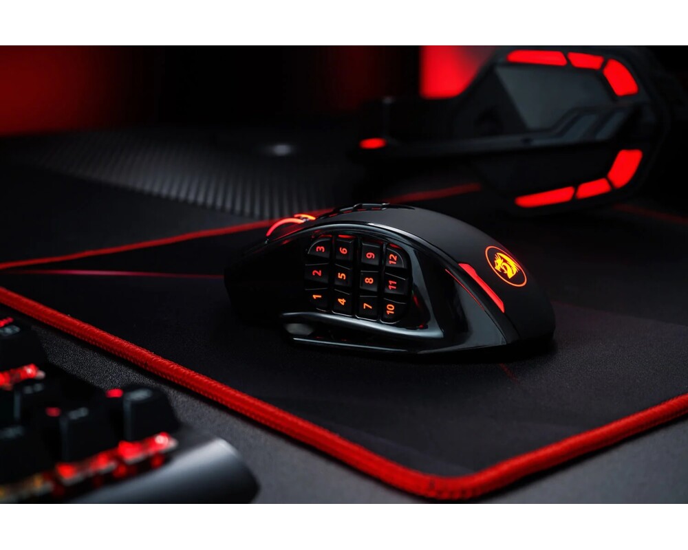 Мишка Безжична и кабелна Redragon M913-BK Impact Elite RGB черна 13
