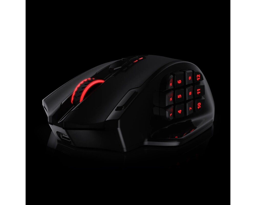 Мишка Безжична и кабелна Redragon M913-BK Impact Elite RGB черна 4