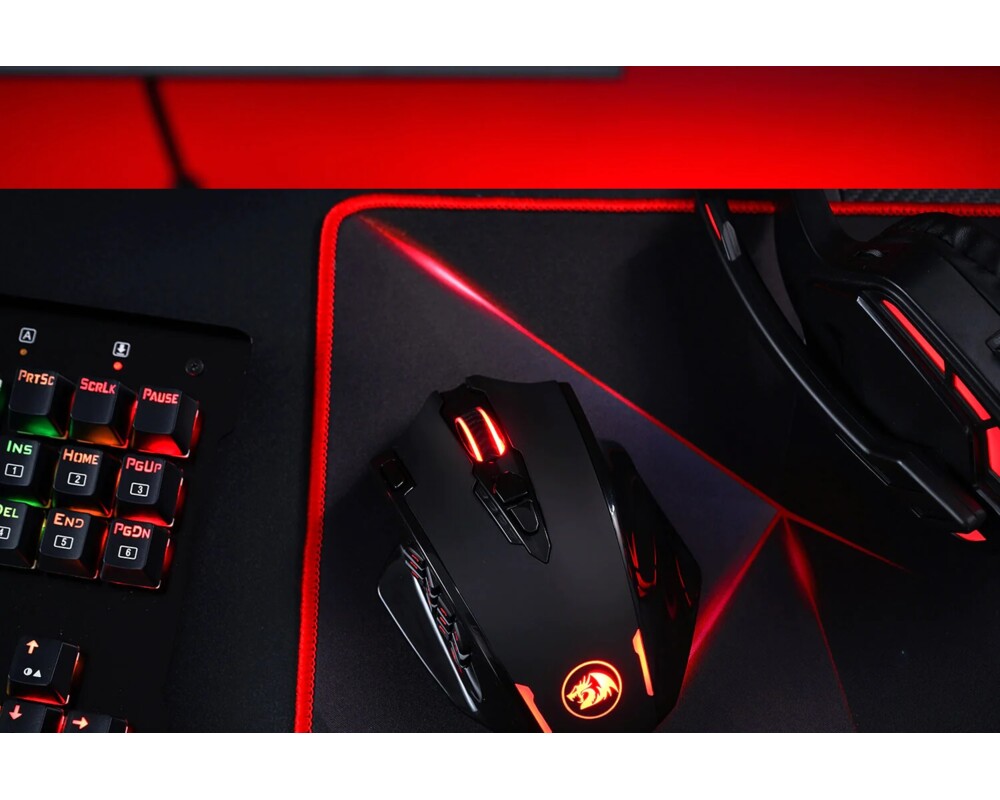 Мишка Безжична и кабелна Redragon M913-BK Impact Elite RGB черна 15