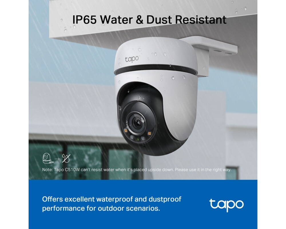 Цифрова IP камера TP-Link Tapo C510W 2K панорамна 9