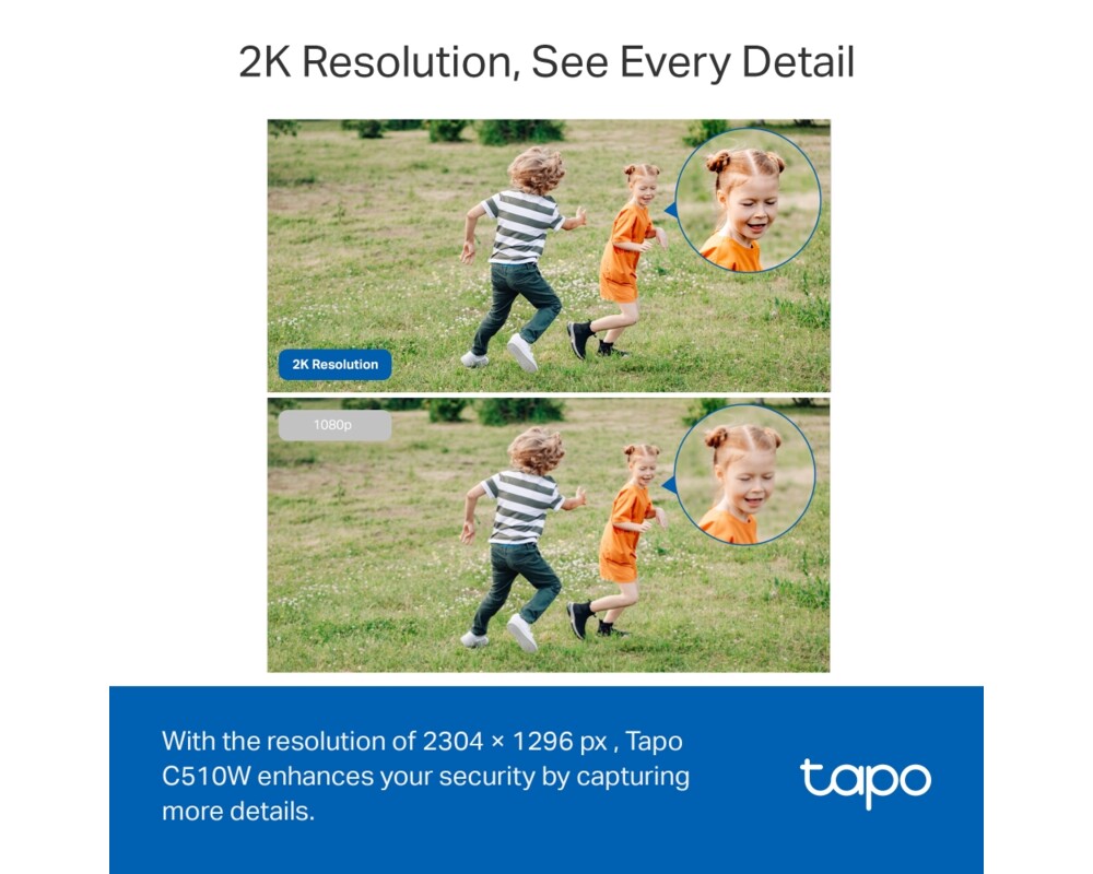 Цифрова IP камера TP-Link Tapo C510W 2K панорамна 4