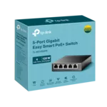 Switch (Комутатор) TP-Link TL-SG105MPE 5-портов Gigabit Easy Smart Switch с 4 порта PoE+ 3