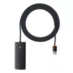 USB хъб Мултифункционален USB хъб Baseus 4 - порта USB-A към 4 x USB 3.0 WKQX080001 - черен 2