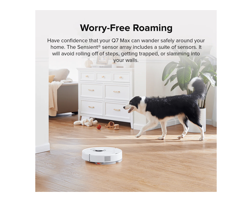 Смарт прахосмукачка Roborock Q7Max - бяла 9