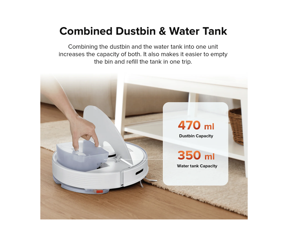 Смарт прахосмукачка Roborock Q7Max - бяла 5