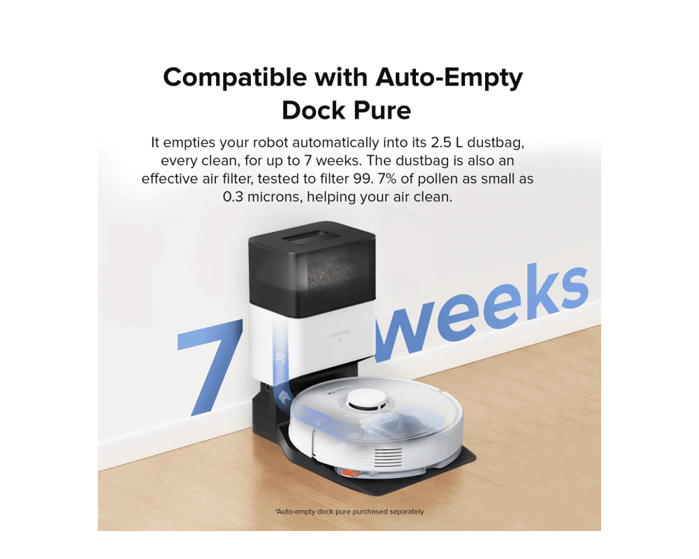 Смарт прахосмукачка Roborock Q7Max - бяла 6