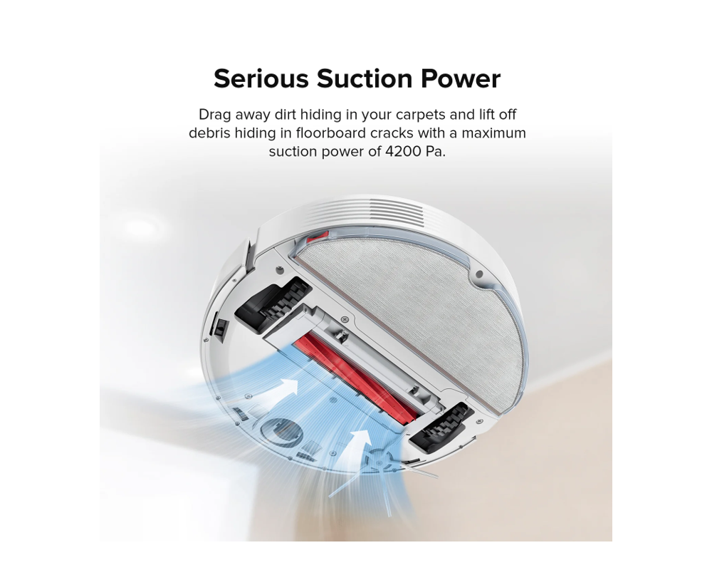 Смарт прахосмукачка Roborock Q7Max - бяла 4