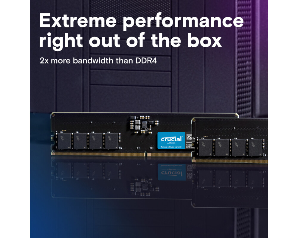 Памет 16GB Crucial DDR5-5600 UDIMM CL46 3