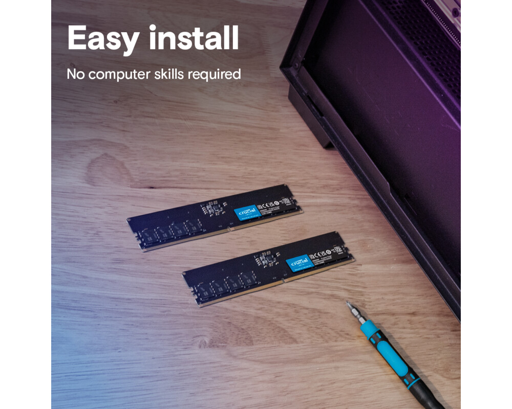 Памет 16GB Crucial DDR5-5600 UDIMM CL46 7