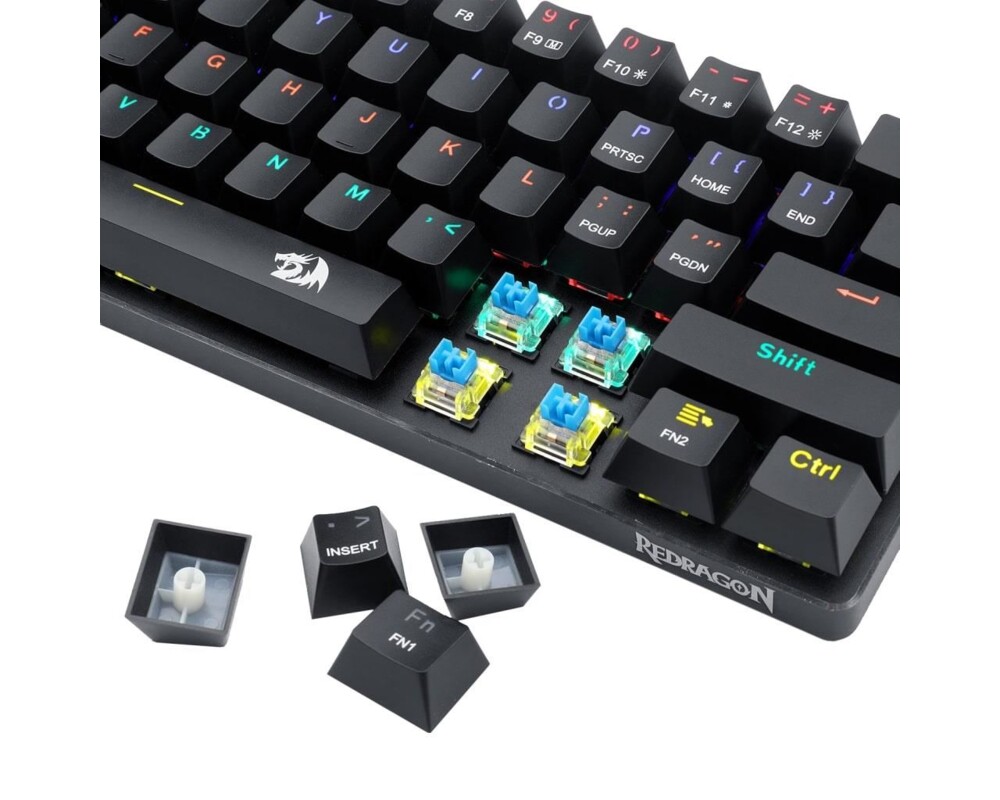 Клавиатура Redragon Jax K613-KB механична RGB USB Type-C blue switch 4