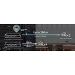 Switch (Комутатор) TP-Link TL-SG1006PP 6-портов гигабитов настолен с 3-порта PoE+ и 1-порта PoE++ 6