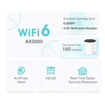 Рутер Безжична Wi-fi 6 Mesh система TP-Link Deco X55(3-pack) AX3000 7