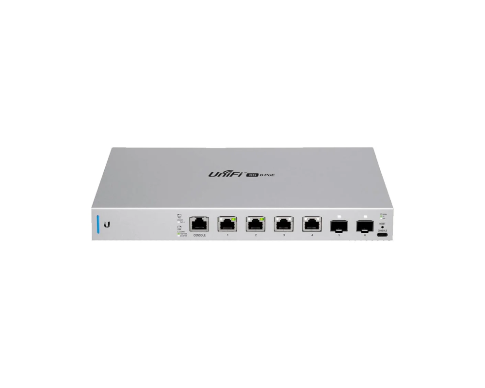 Switch (Комутатор) Ubiquiti UniFi Switch XG 6 POE 6-портов, управляем 2