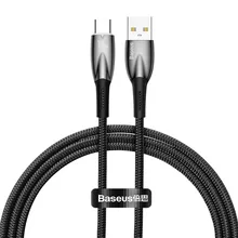  Кабел Baseus Glimmer Series USB-A - USB-C 100W 480Mbps 2м CADH000501 - черен 699612 CADH000501 на топ цена - PIC.bg