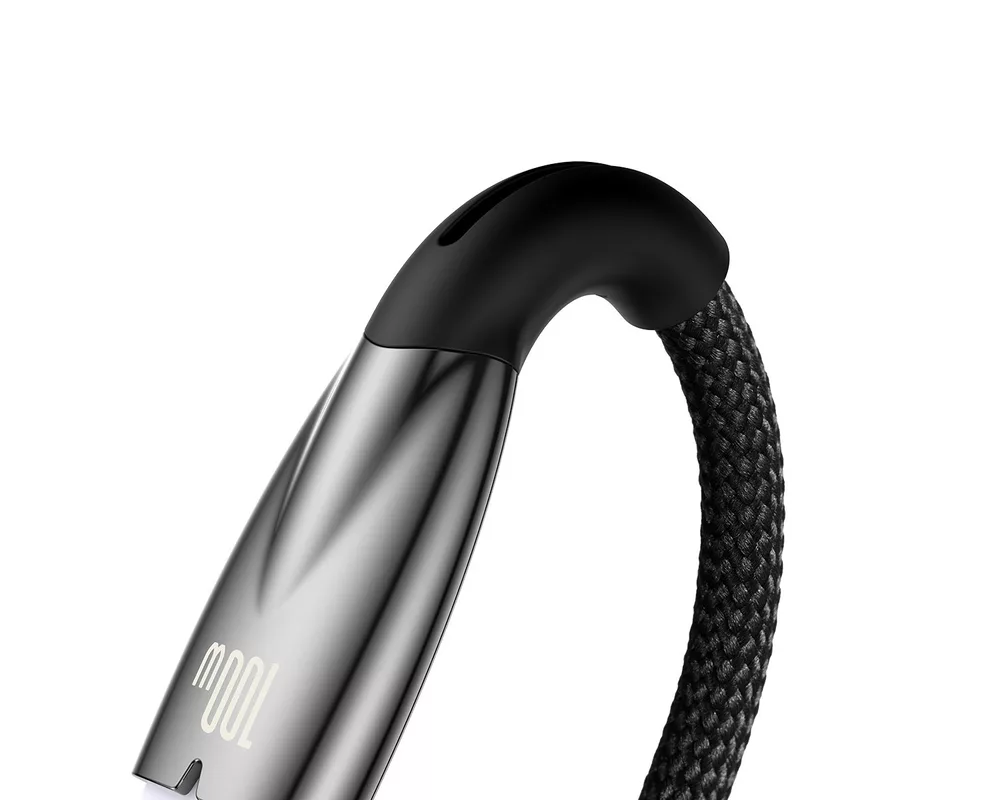 Кабел Кабел Baseus Glimmer Series USB-A - USB-C 100W 480Mbps 2м CADH000501 - черен 8