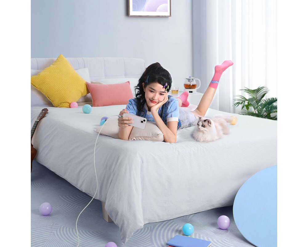 Кабел Baseus Explorer Series USB-C - Lightning 20W 2 м CATS010302 - бял 9