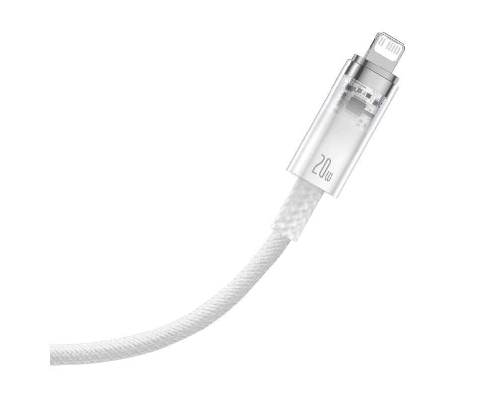 Кабел Baseus Explorer Series USB-C - Lightning 20W 2 м CATS010302 - бял 2