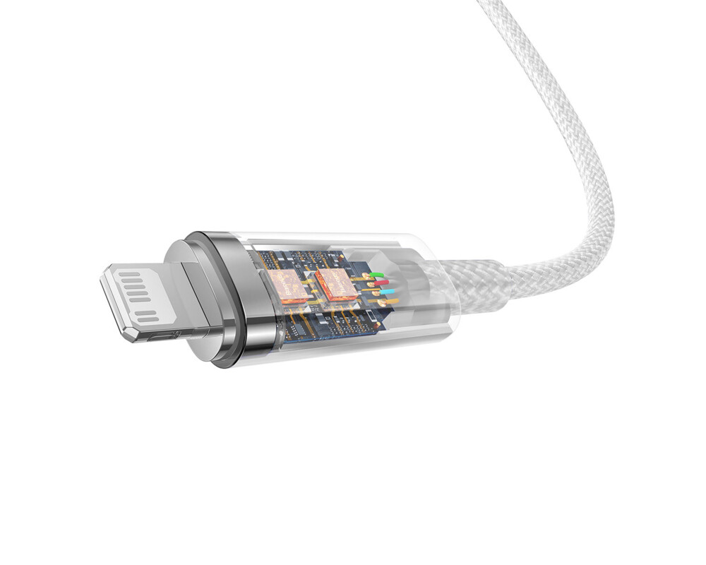 Кабел Baseus Explorer Series USB-C - Lightning 20W 2 м CATS010302 - бял 6