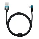 <span>Кабел</span> Кабел Baseus CAVP000421 MVP 2 Elbow-shaped Fast Charging USB към Type-C 100W 1м, черен-син <span class='catalog-num-in-name'>CAVP000421</span> - 