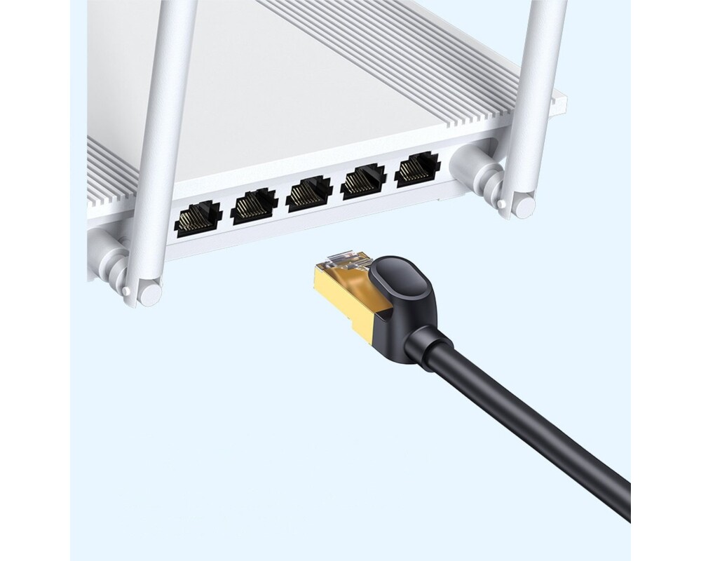 Мрежов кабел Baseus WKJS010501 Ethernet RJ45 10Gbps 5м - черен 2