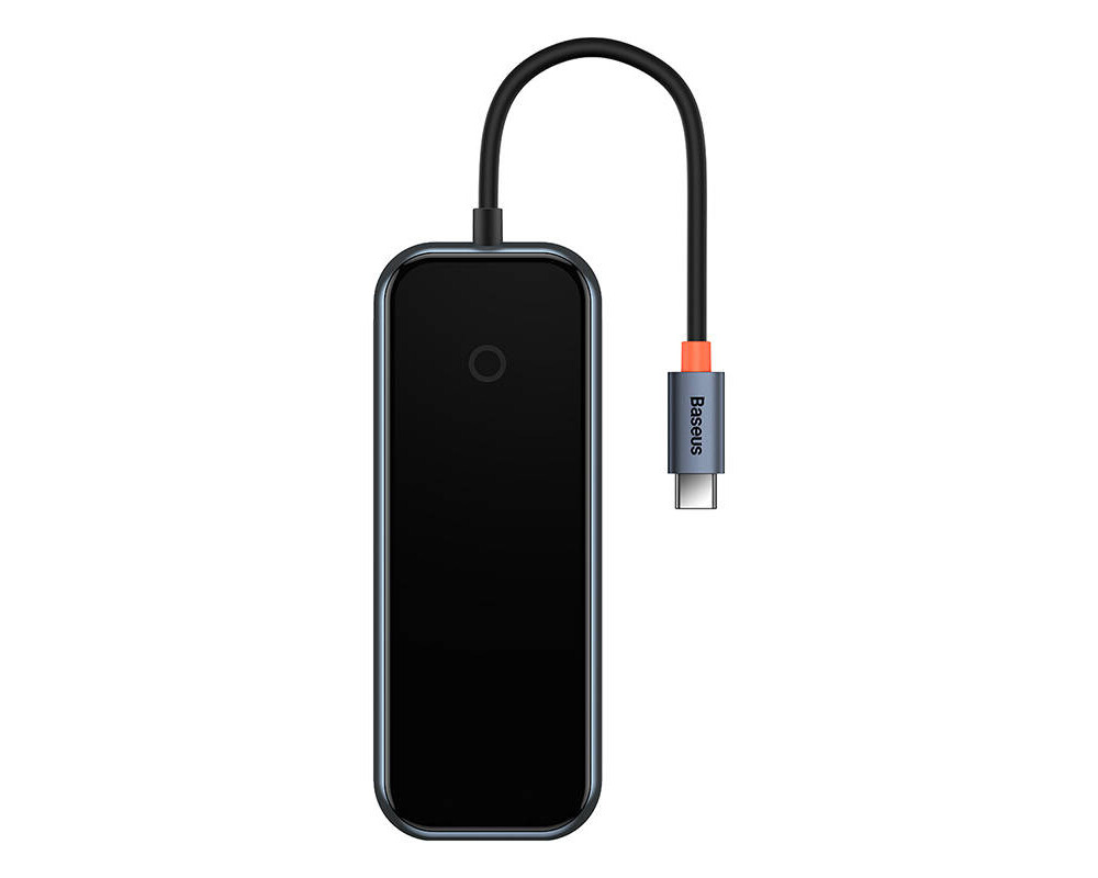 USB хъб Baseus AcmeJoy WKJZ010013 4-портов USB-C към 3xUSB 3.0 + USB-C PD - тъмносив 8