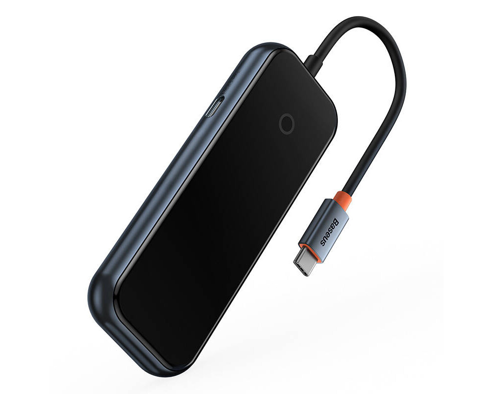 USB хъб Baseus AcmeJoy WKJZ010013 4-портов USB-C към 3xUSB 3.0 + USB-C PD - тъмносив 7