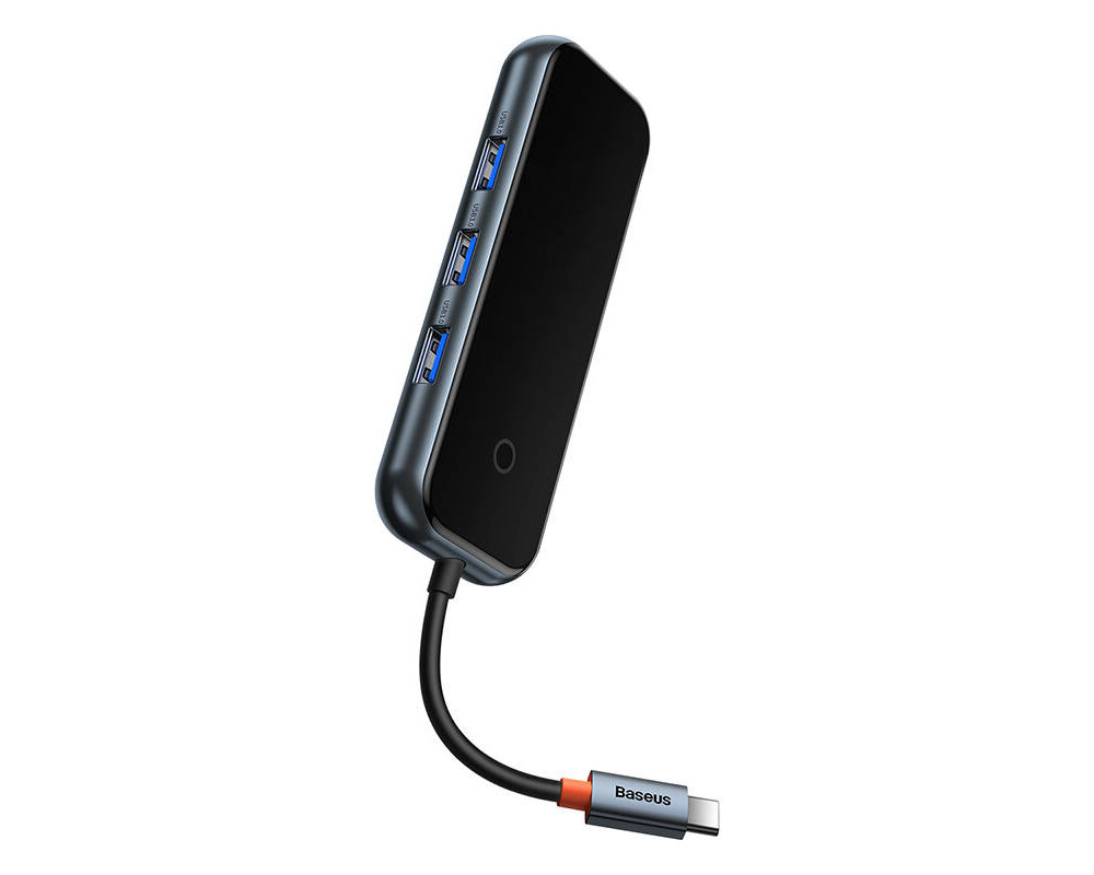 USB хъб Baseus AcmeJoy WKJZ010013 4-портов USB-C към 3xUSB 3.0 + USB-C PD - тъмносив 4