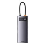 USB хъб Baseus Metal Gleam Series 6в1 USB Type C към 3x USB 3.0 + HDMI + USB-C PD + VGA WKWG030013 - сив 2