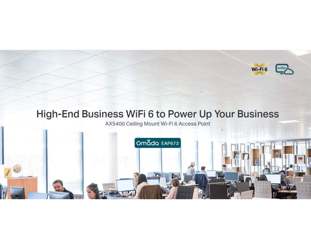 Access point (Точка за достъп) TP-Link Omada EAP673 AX5400 Ceiling Mount WiFi 6 11