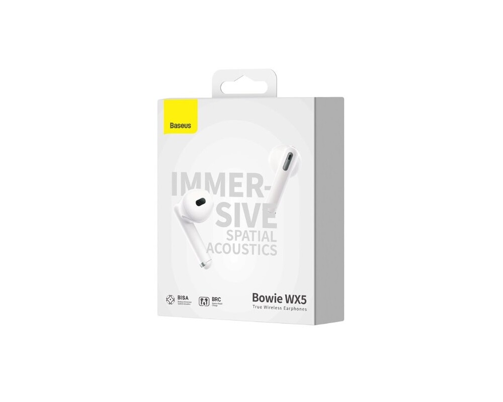 Слушалки Baseus Bowie WX5 TWS A00051000213-00 - бели 3
