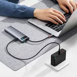 USB хъб Baseus 11 в 1 StarJoy Metal Glam Series Type-C към HDMI +VGA + 3 x USB 3.0 + USB 2.0+USB-C PD + RJ45 + SD/TF +3,5мм B00030709811-00 - тъмносив 7