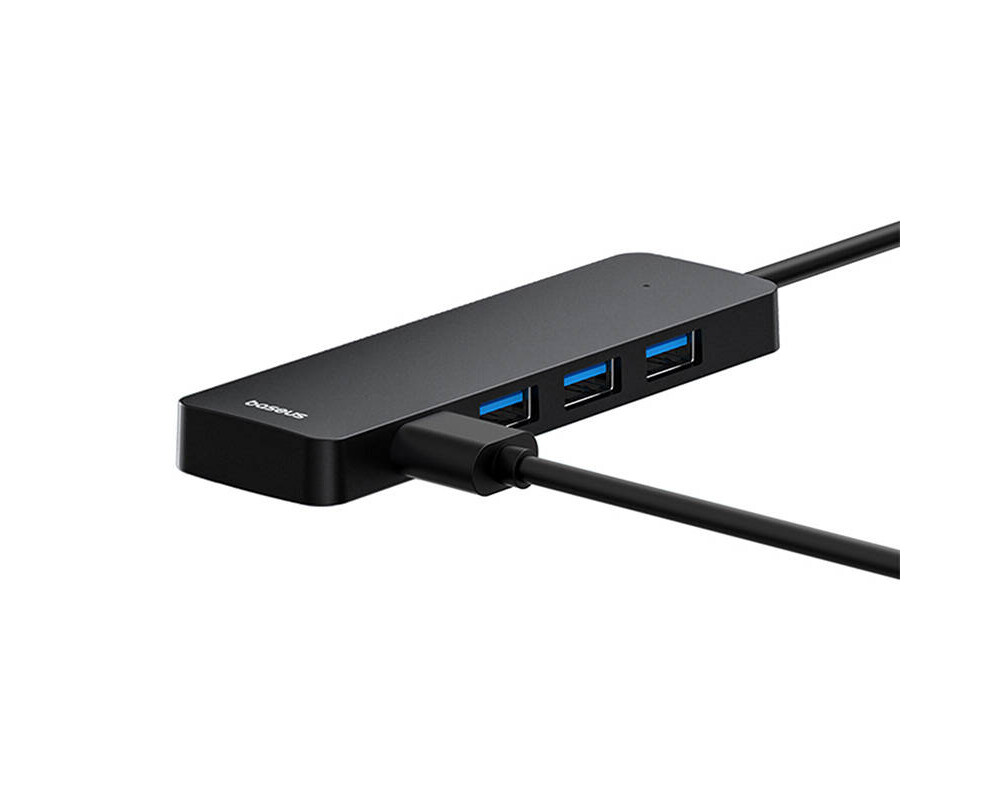 USB хъб Baseus 4 в 1 UltraJoy Lite USB-А към USB 3.0, 15 см B0005280B111-00 - черен 6