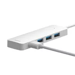 USB хъб Baseus 4 в 1 UltraJoy Lite USB-А към USB 3.0, 15 см B0005280B211-00 - бял 6